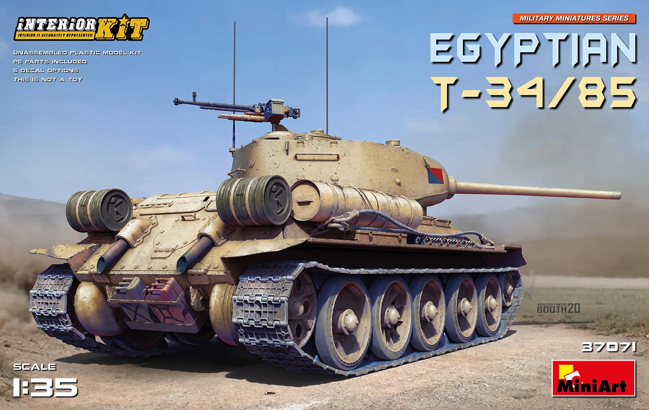 Egyptský T-34/85. Sada interiéru 1:35 MiniArt 37071