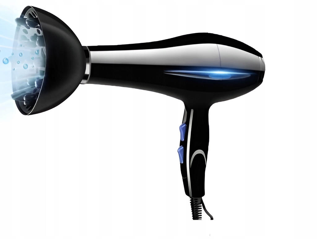 SUSZARKA DO WŁOSÓW JONIZACJA DYFUZOR 2200W 2w1 MOC Funkcje jonizacja zimny nadmuch
