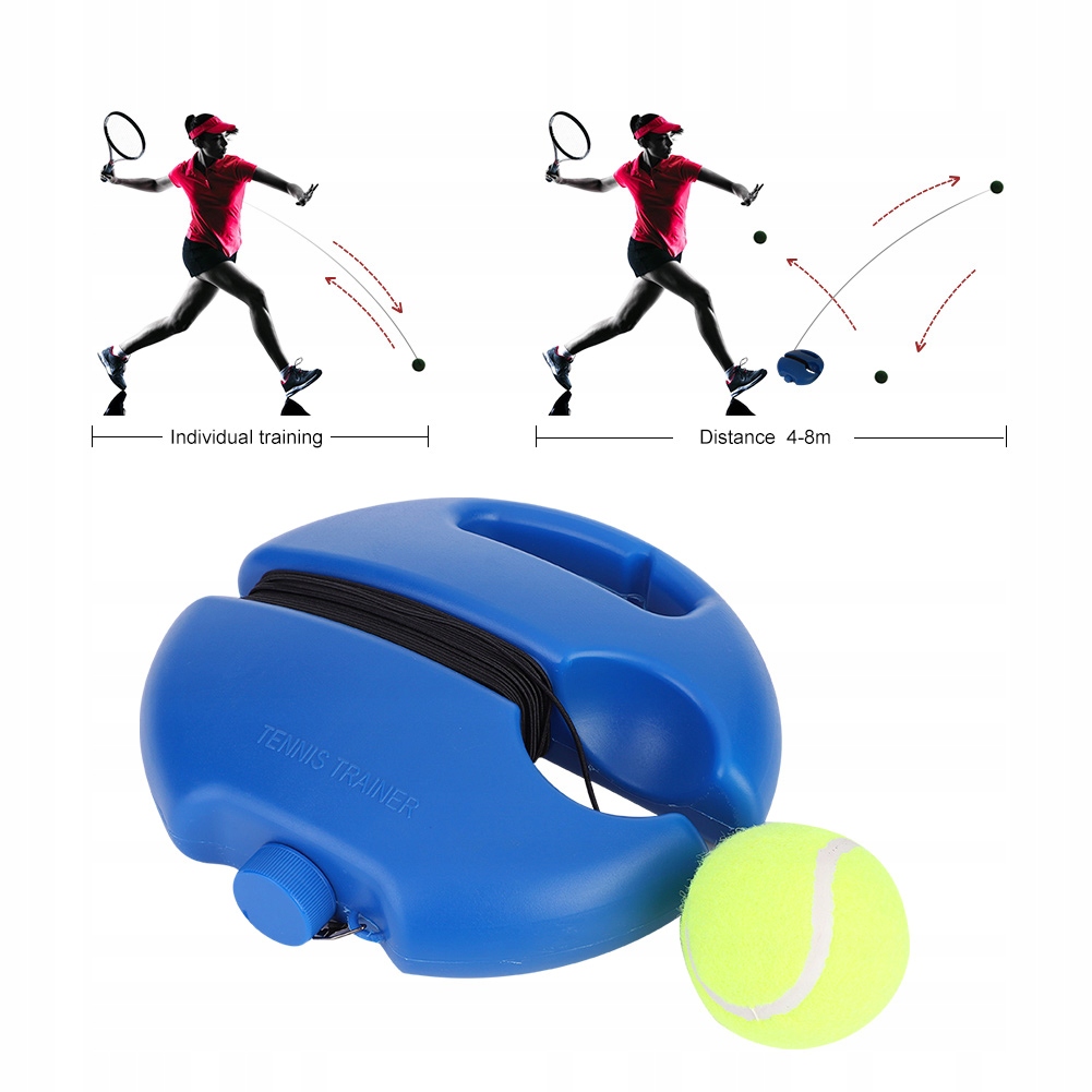 Tenis Trainer Trener Tenisa Piłka Tenisowa Na Gumce