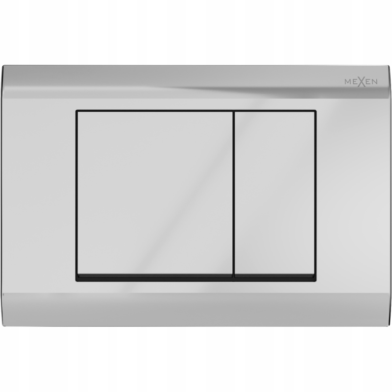 Mexen Fenix 01 splachovací tlačítko, Lesklá chrom