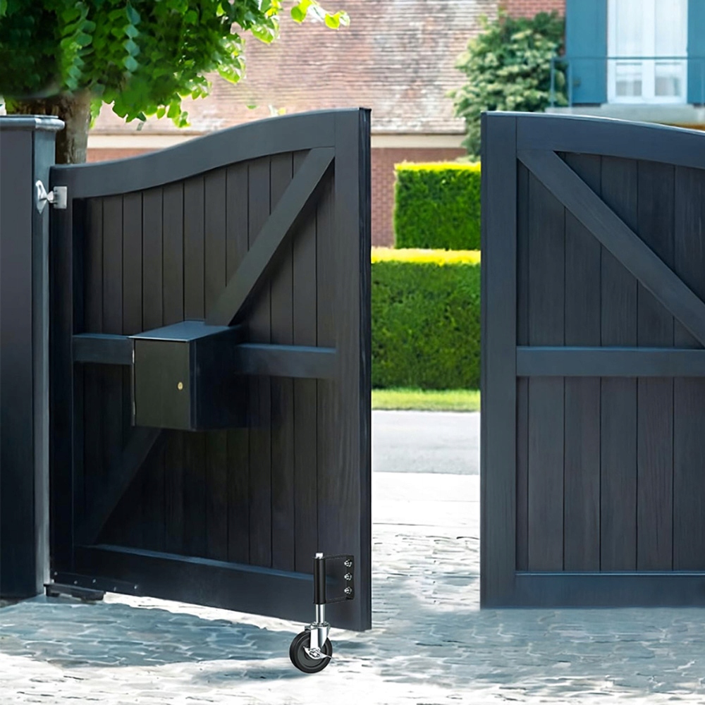 PROFESJONALNE KOŁO DO BRAMY OGRODOWYCH ŁOŻYSKA SPRĘŻYNA 4" Z HAMULCEM Waga produktu z opakowaniem jednostkowym 0.12 kg