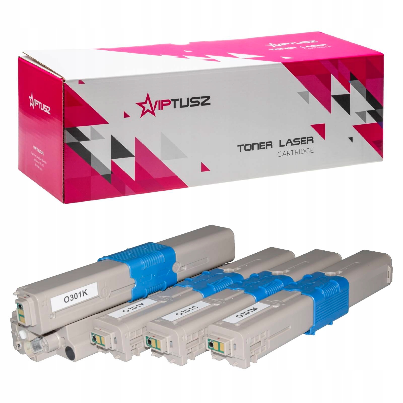 

Kpl 4x Toner do Oki C301 C301DN C321DN MC332 MC342