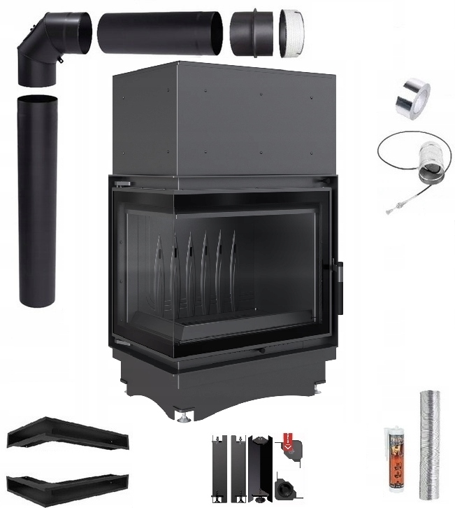 Krbová Vložka Litinová Zuzia 12 Eco Levá Deco Sada Trubky Lufty