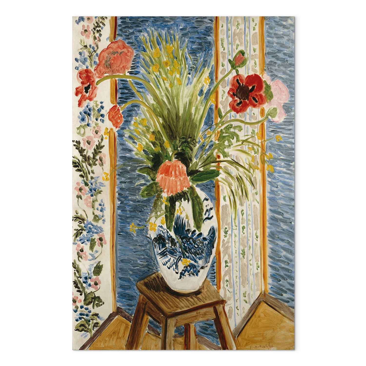 Obraz na plátně canvas Henri Matisse Máky Květiny Váza Fowizm 60x90 cm