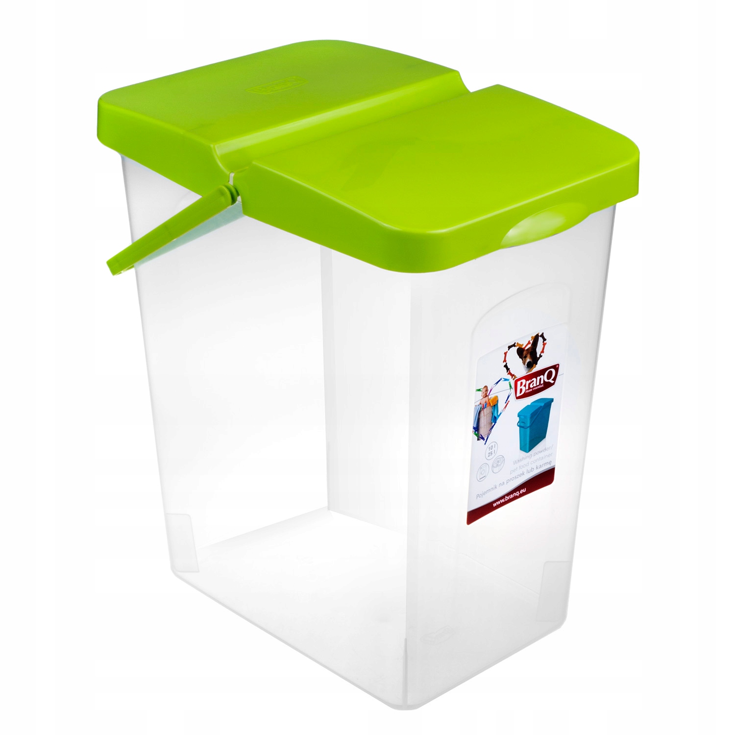 BRANQ - Pojemnik na proszek do prania - Pudełko na karmę dla zwierząt 10 L