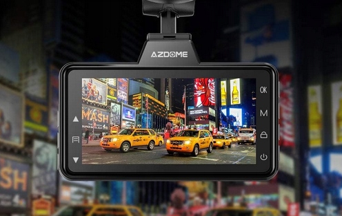 WIDEOREJESTRATOR + TYLNA KAMERA KĄT 150* AZDOME NOC G-SENSOR KARTA 64GB Model 1
