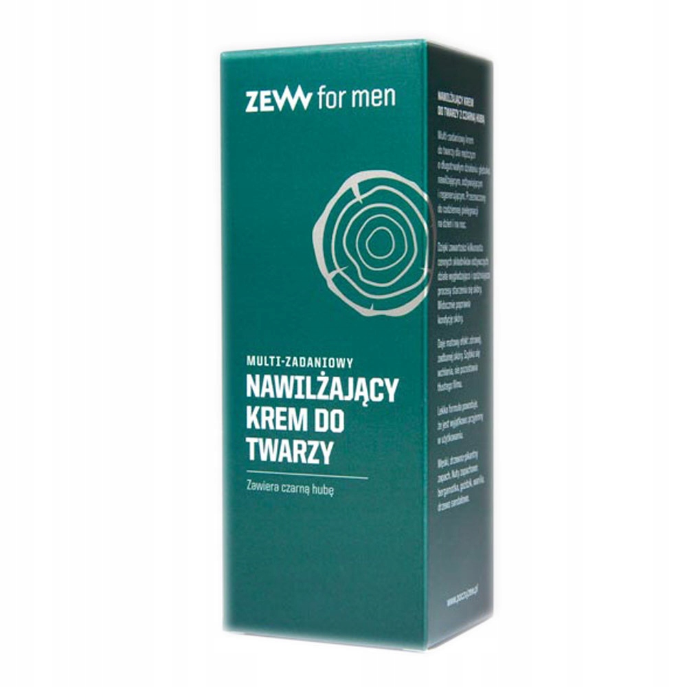 Multi-zadaniowy nawilżający krem do twarzy z czarną hubą Zew for men 80