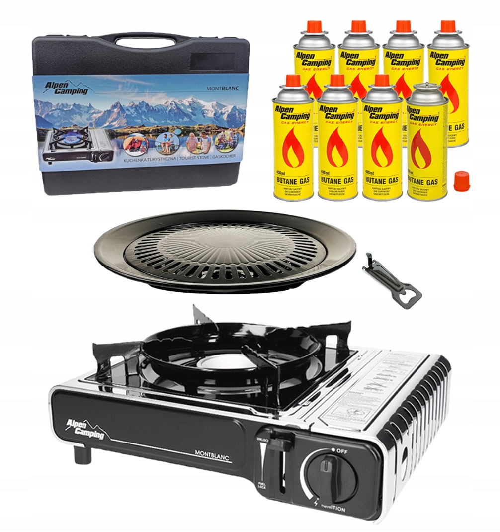 

Kuchenka Turystyczna Alpen Camping Grill +8x Gaz
