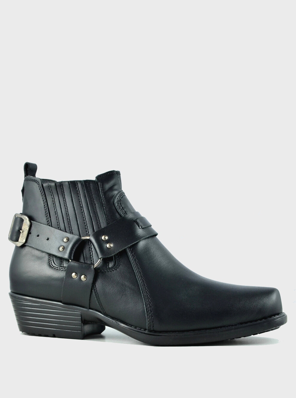 Męskie Skórzane Kowbojki Desque Czarne Model 414/1