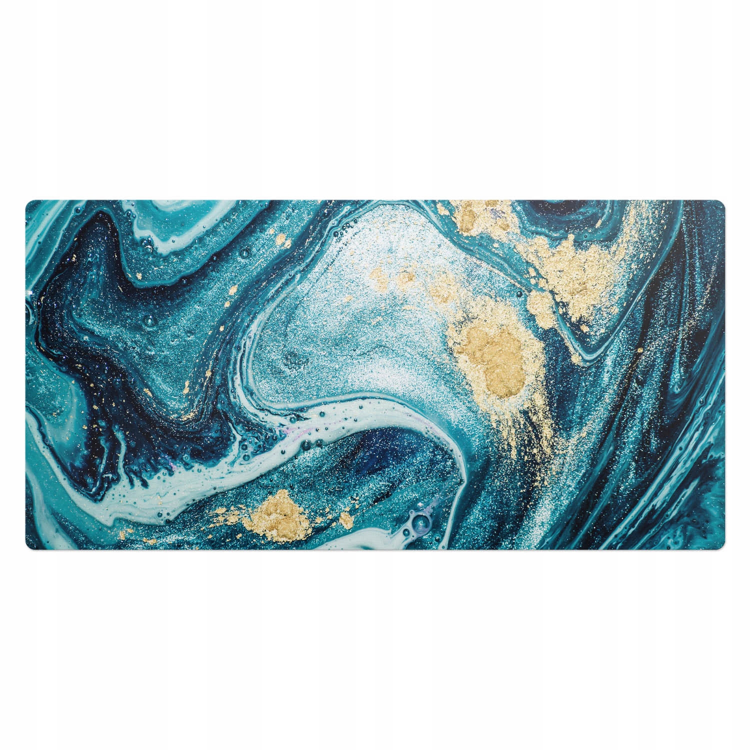 Herní podložka s potiskem na stůl Pohyblivé vlny kreativity 100 x 50 cm