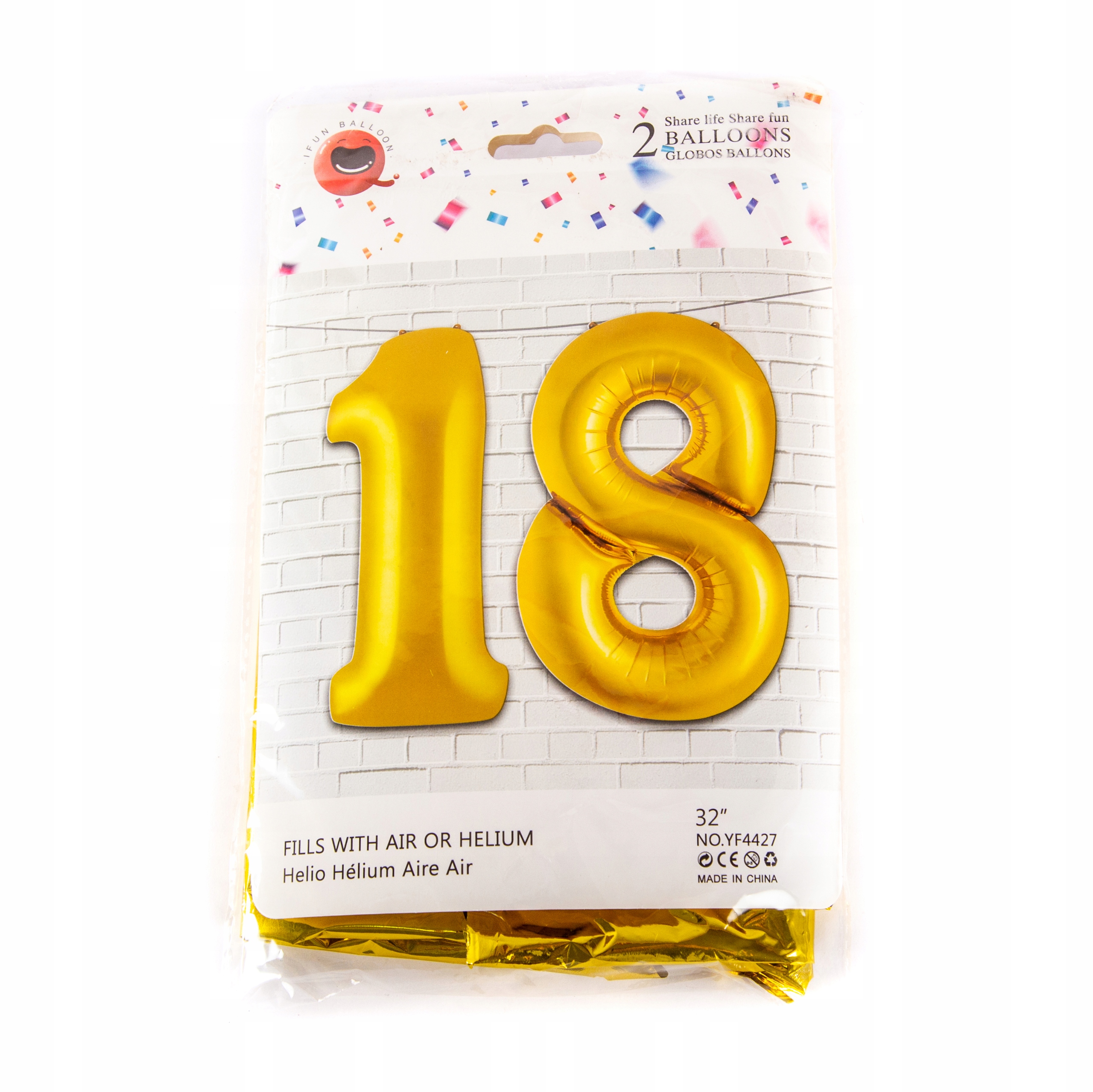 balony foliowe "18" — 2