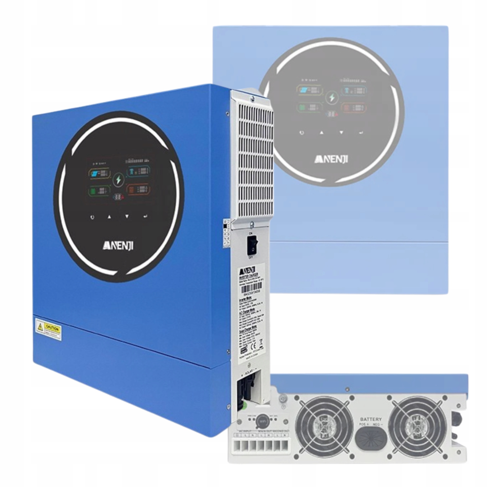 Anenji 4.2kW Inwerter Falownik Hybrydowy 24V Wifi Mppt 100A Bms Offgrid