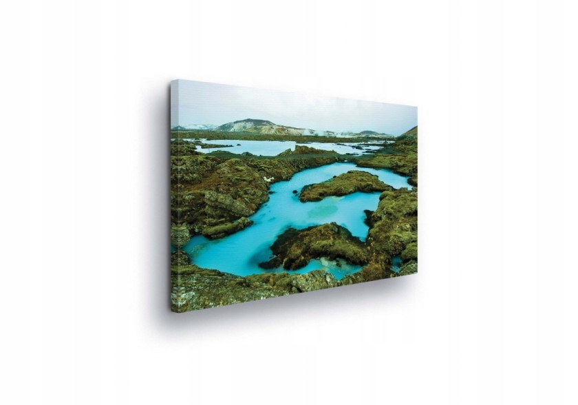 Obraz 80x60 Modrá laguna Island geotermální krajina příroda tyrkysová