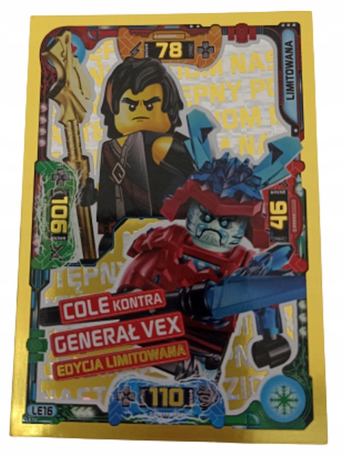 

Lego Ninjago Karta Cole Kontra Generał Vex LE16