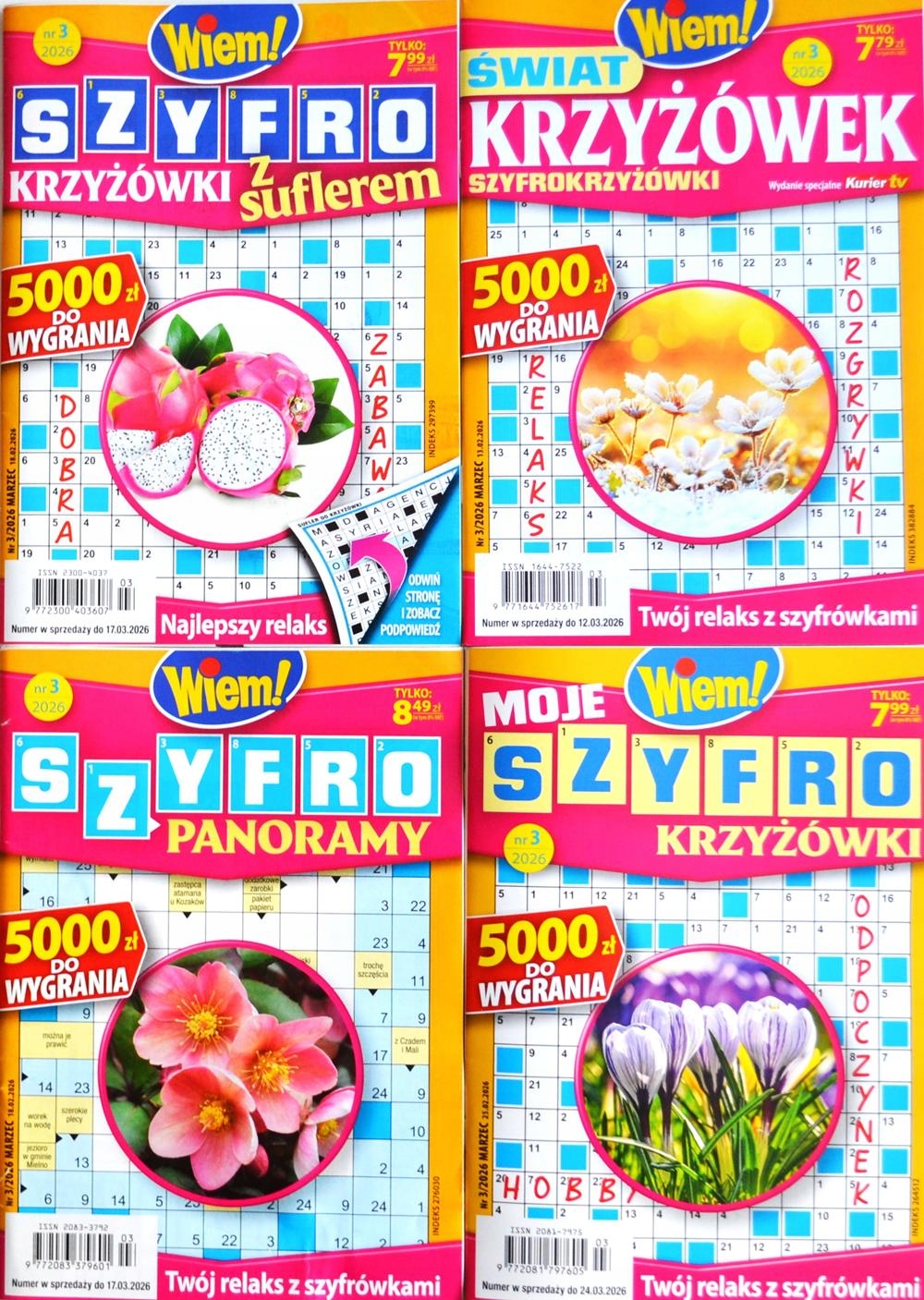 Szyfrokrzyżówki WIEM MIX 03/2026