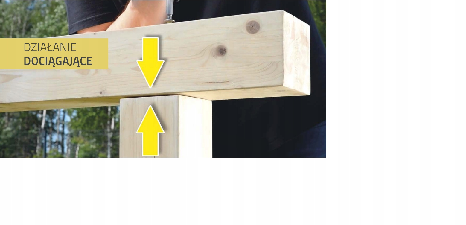 Wkrętydo drewna 8x380 mm Wkręty ciesielskie Torx 50 szt Długość wkręta 380 mm