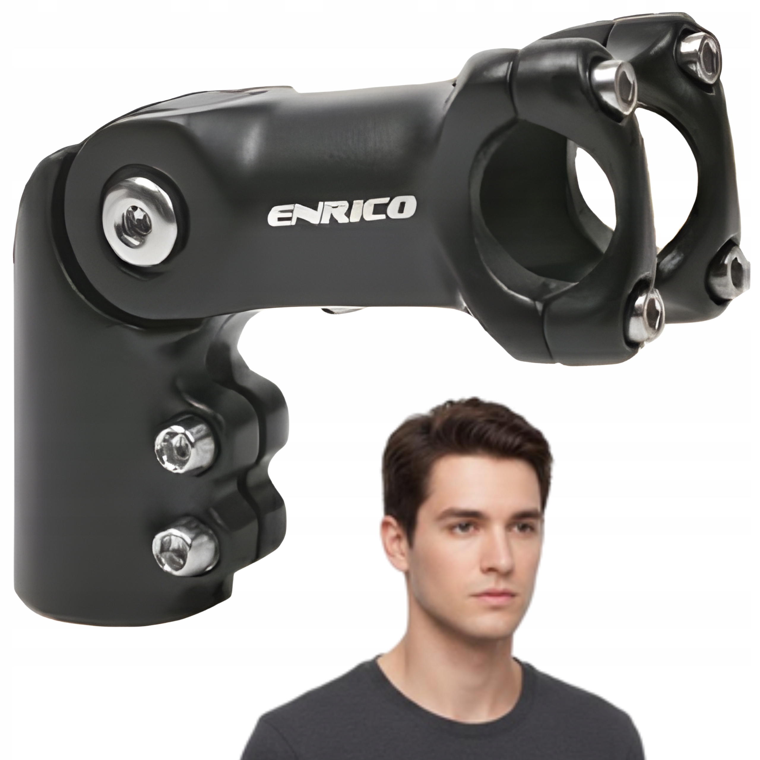 Wspornik kierownicy Ahead 28,6/25,4 Regulowany 90mm Enrico