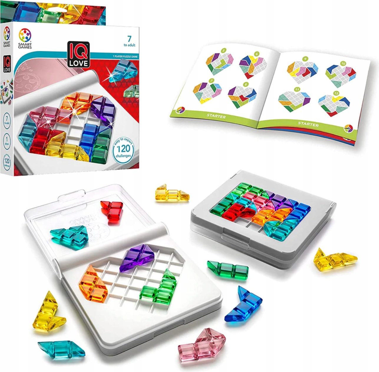 

Smart Games Iq Love gra logiczna układanka serce
