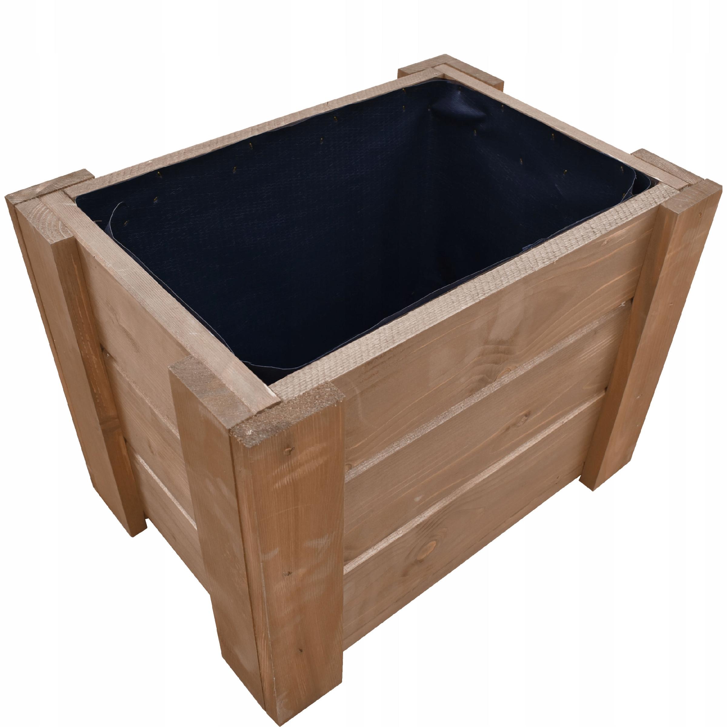 Kvetináč, črepník - DREVENÝ ČREVNÍK ČREVNÍK ČREVNÍK NA KVETY 40CM
