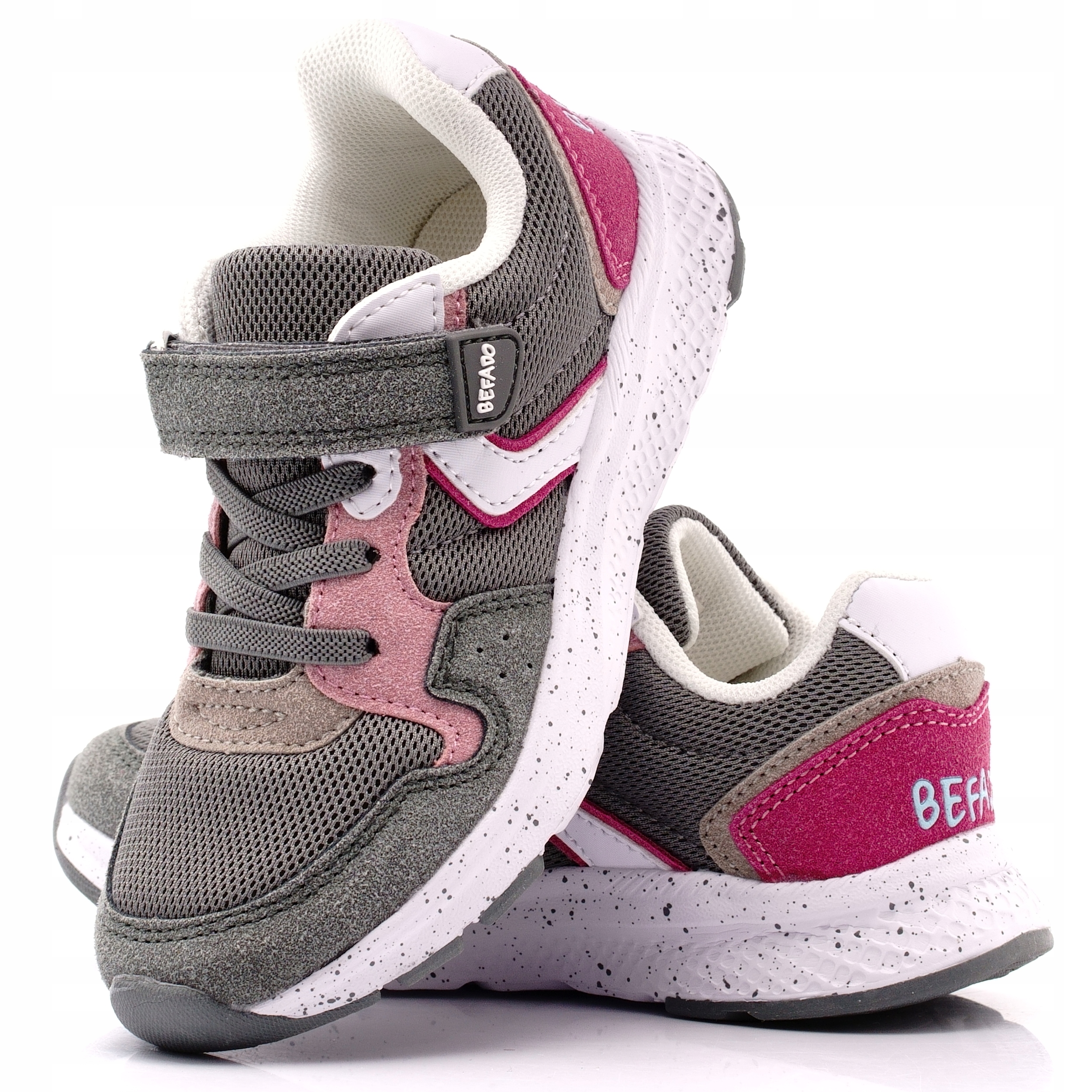 BEFADO BUTY SPORTOWE DZIECIĘCE ADIDASY DZIEWCZĘCE NA RZEP 516BXYQ272