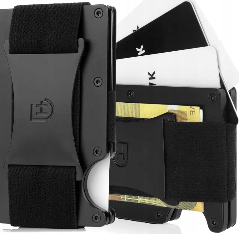 James Hawk Wallet Carbon Pouzdro Na Lehké Karty Aluminium Pásek Na Bankovky