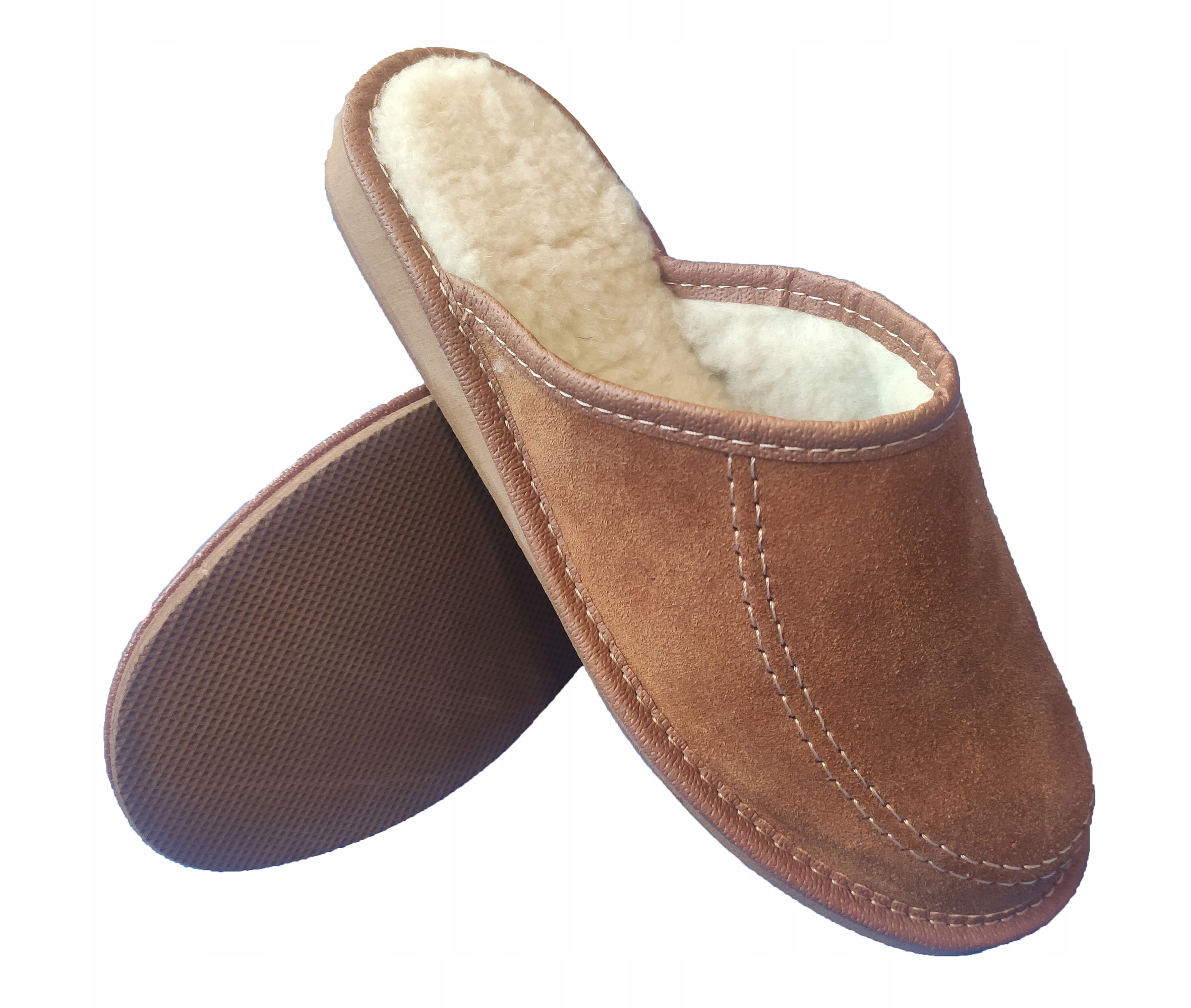 

Kapcie Damskie Zamszowe Zimowe Ocieplane 100%Wełna