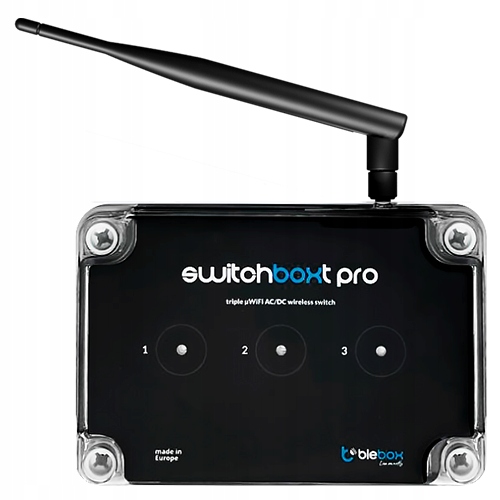 

Włącznik 3-kanały switchBoxT Pro 230V WiFi Blebox