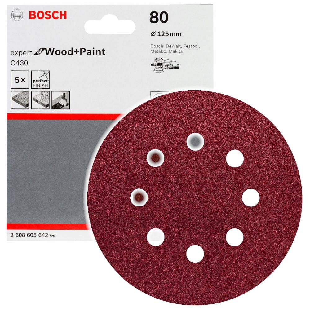 

Papier ścierny Bosch C430 125 gr. 80 op.5 szt