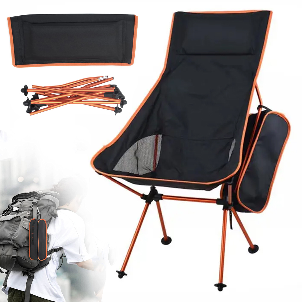 Krzesło Kempingowe Turystyczne Ogrodowe Składane Siedzisko Wędkarskie