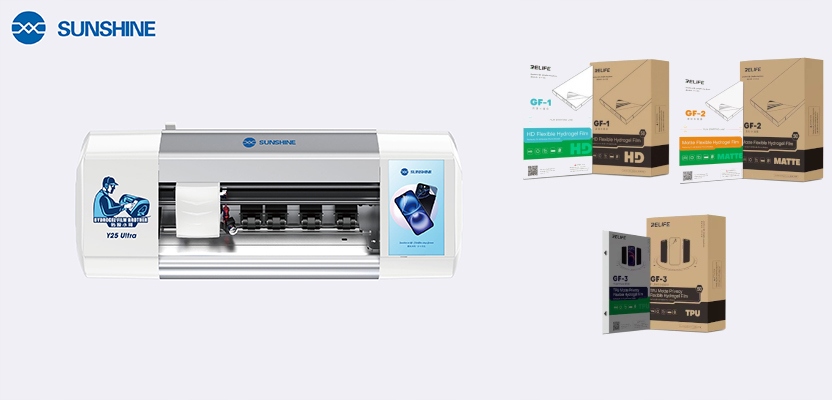 Hydrogelový plotr Sunshine Y25 Ultra Bez Kódů sada fólií