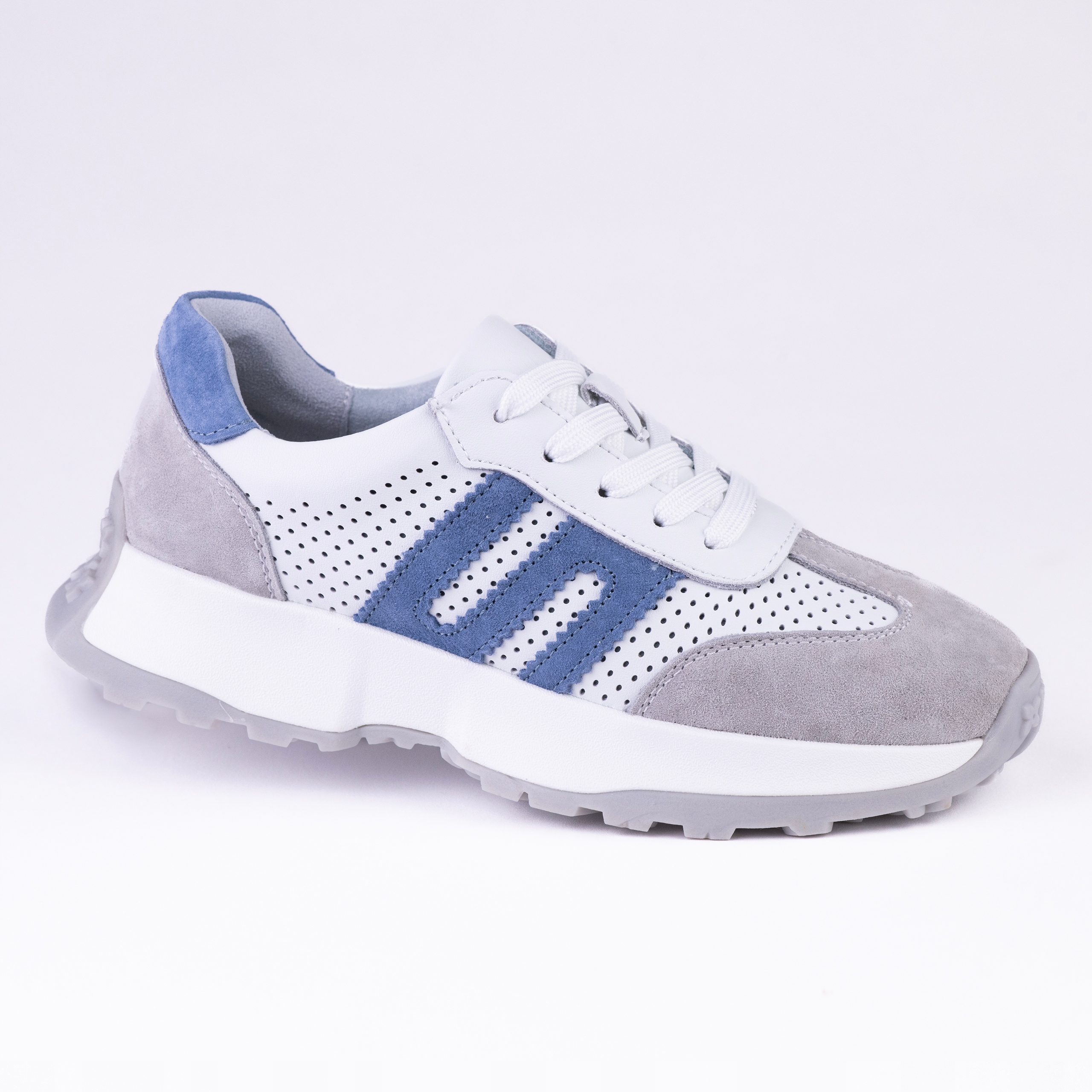 Sportovní dámské tenisky Goodin GD-LX1194 kůže ažurová bílá 38