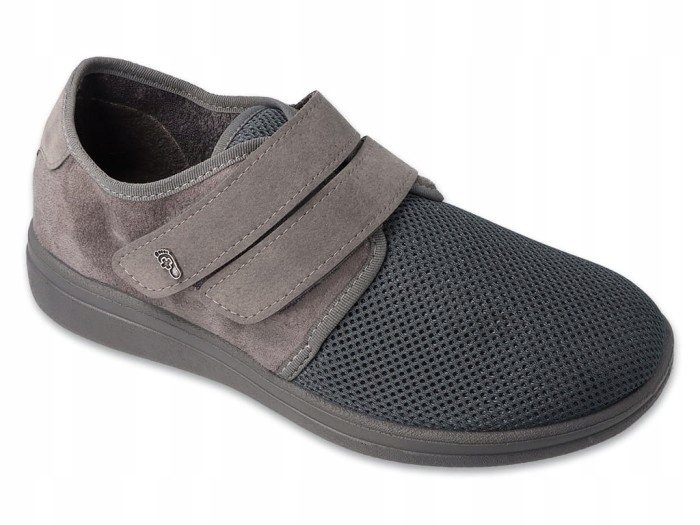 Buty Miękkie Dla Seniora Z Jonami Srebra Rzep Stopa Cukrzycowa Haluksy R.42