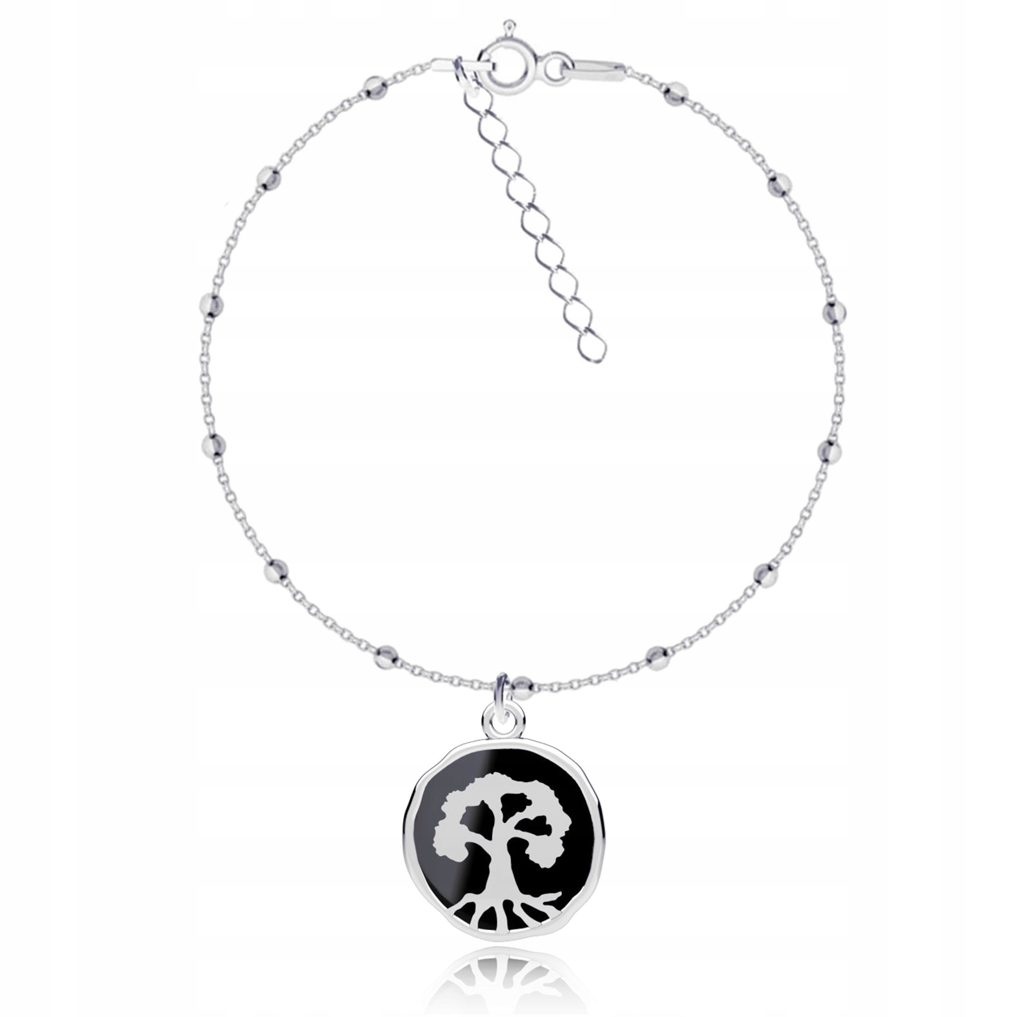Dřevo Života Stříbrný kuličkový náramek stříbro 925