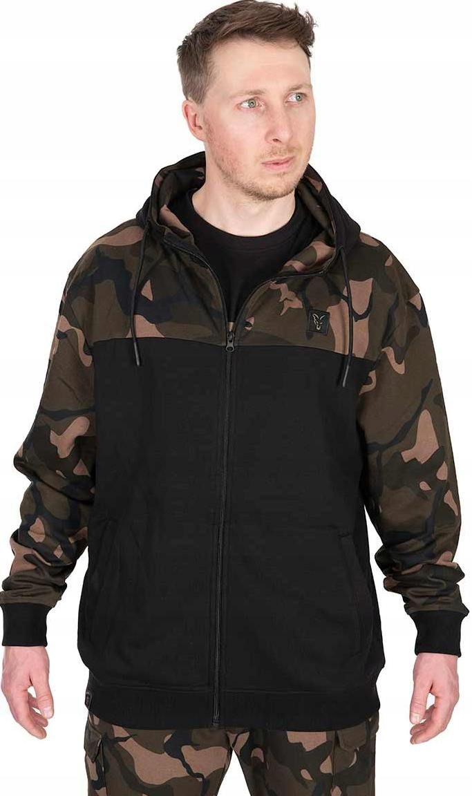 BLUZA FOX LW BLACK CAMO SPLIT ZIP HOODY ROZM XL
