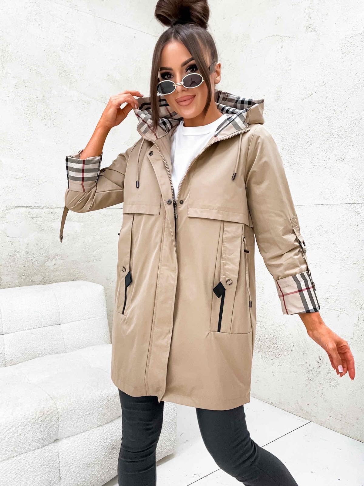 WIOSENNA DAMSKA Kurtka_Parka kolory - XXL Płeć kobieta