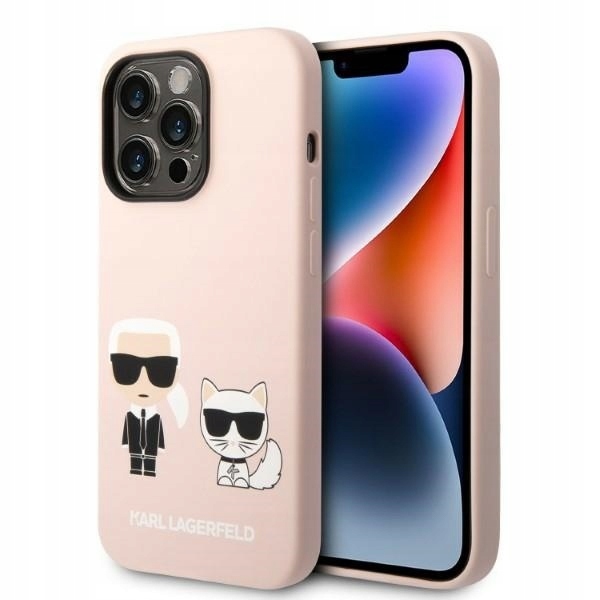 Karl Lagerfeld KLHMP14XSSKCI iPhone 14 Pro Max 6,7" hardcase světle růžový/li
