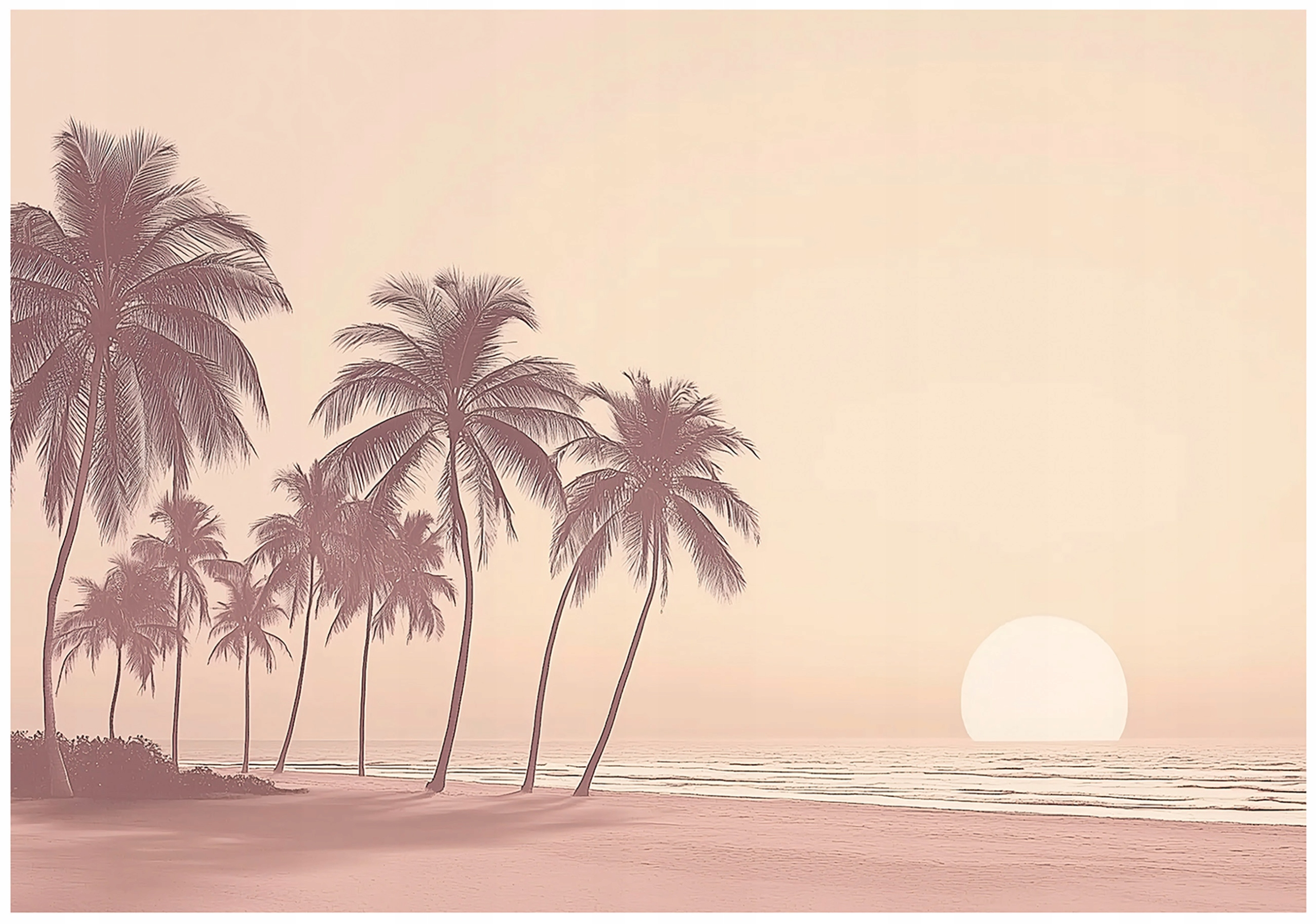 Fototapeta Na Flizelině Pastelové Palmy Moře Tapeta Na Zeď 400x280