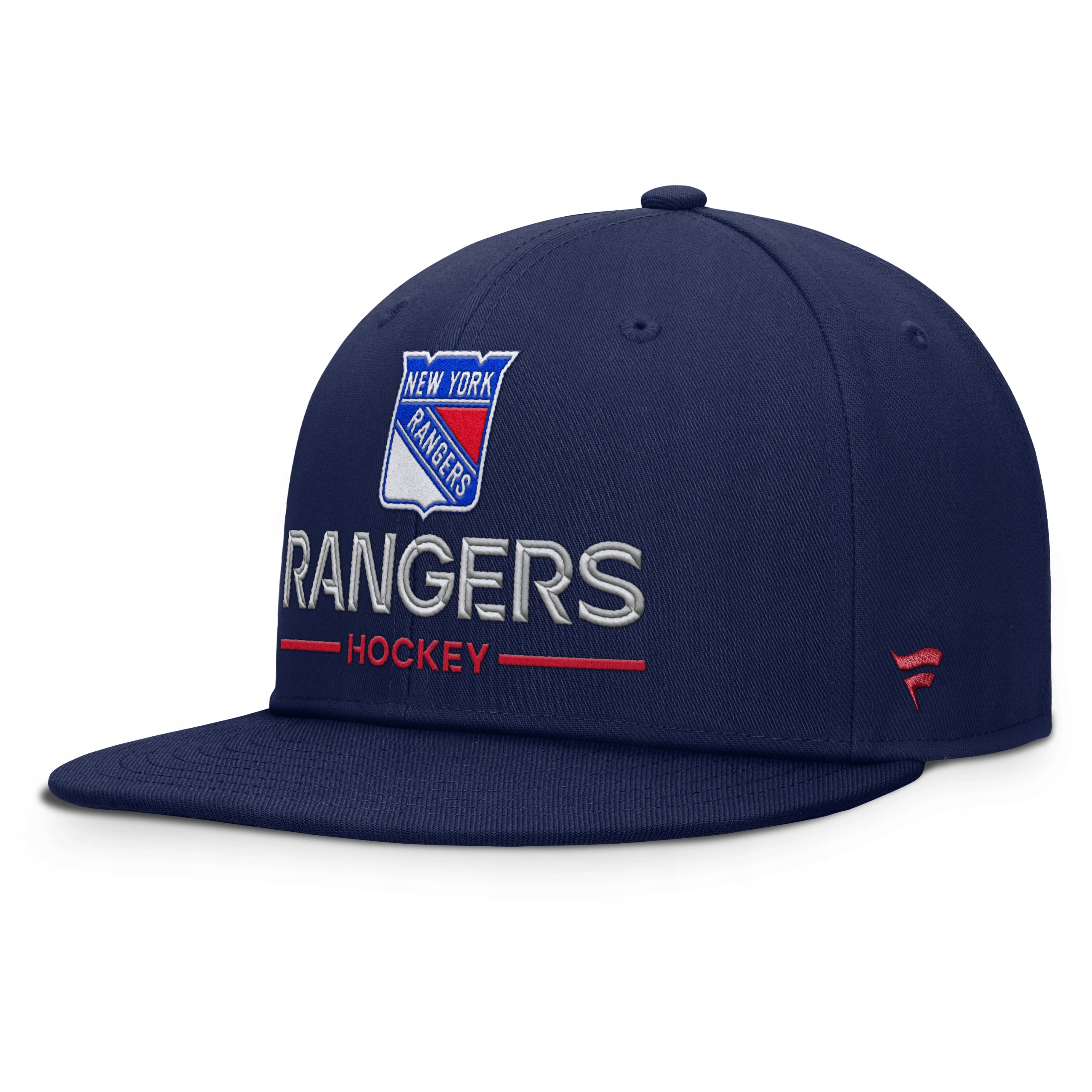 Pánská kšiltovka New York Rangers Nhl Authentic Pro A/Cap Flat Brim Square