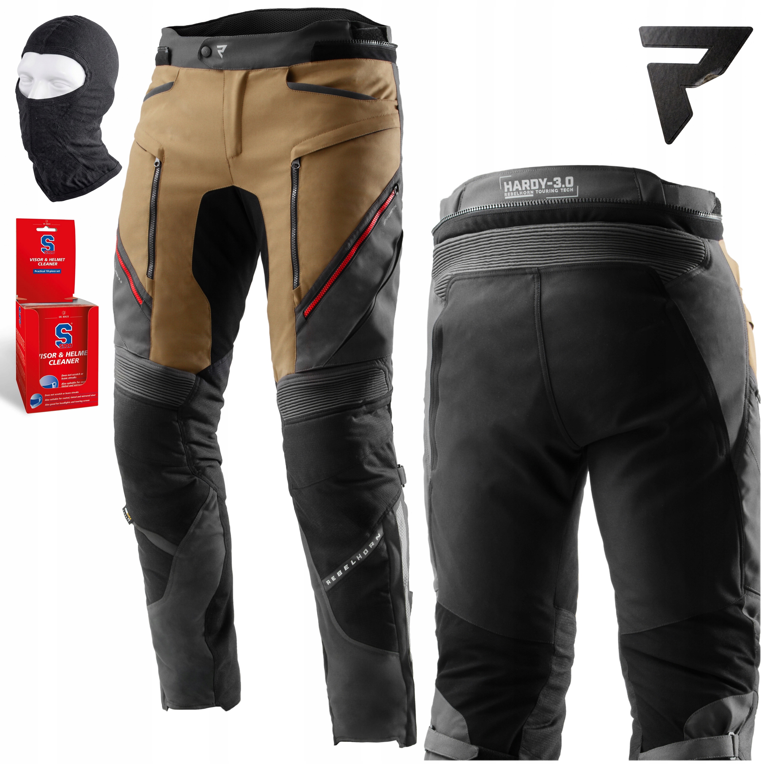 Motocyklové nohavice Rebelhorn Hardy III textil 3v1 Cordura Darčeky