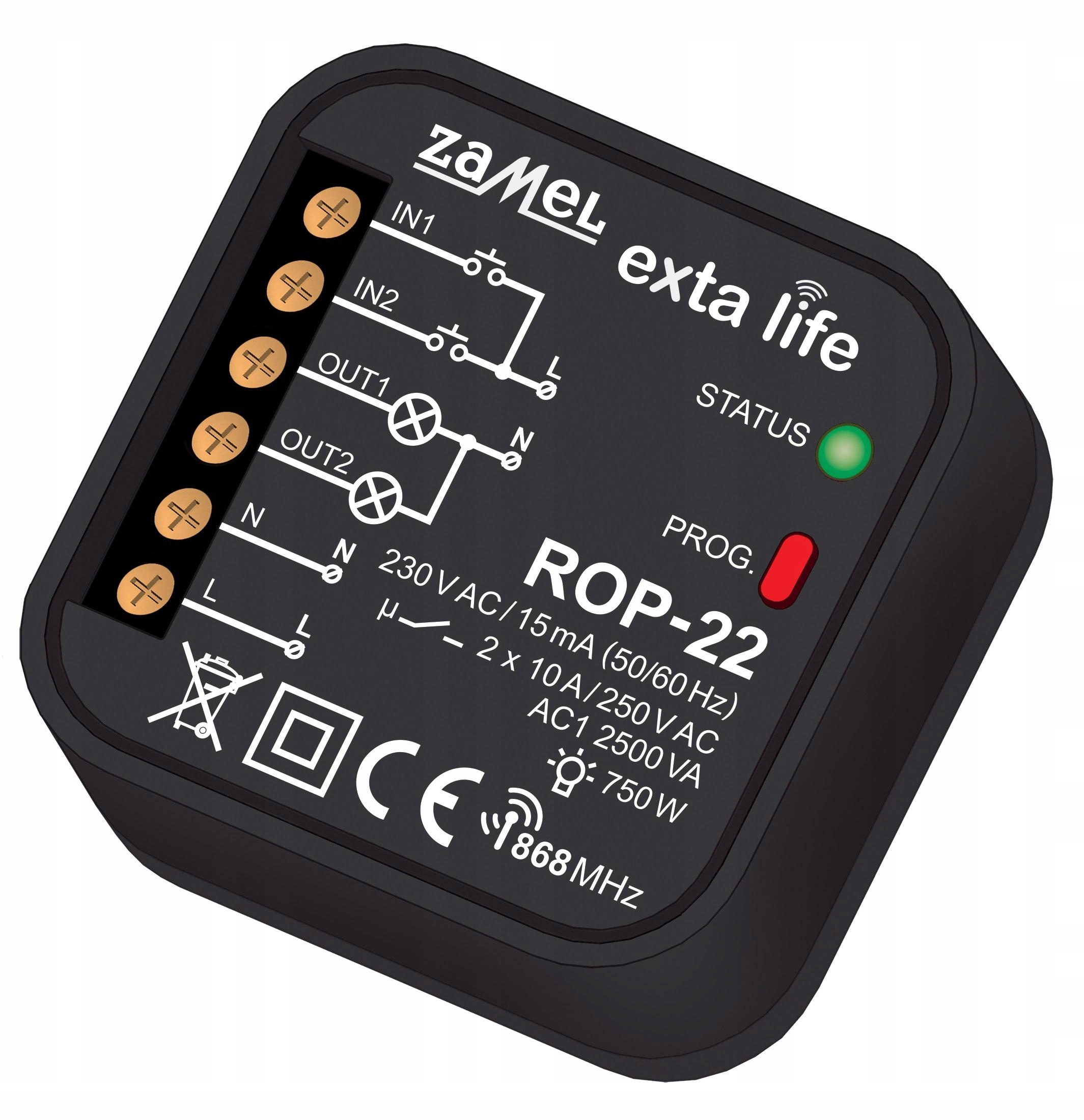 Exta Life rádiový prijímač 2-kan. ROP-22 Zamel