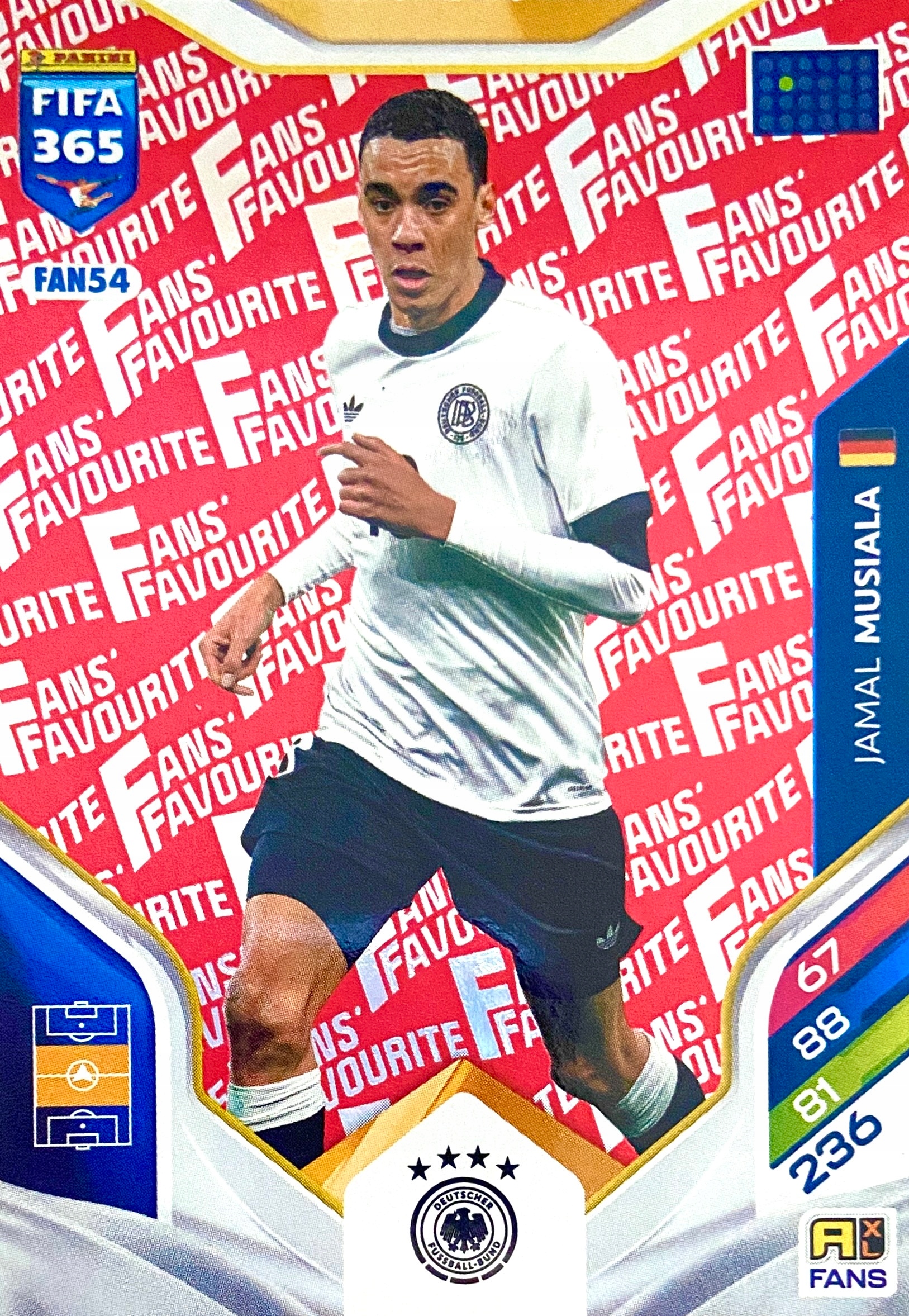 Fifa 365 2026 Fans Favourite red FAN54 Jamal Musiala Niemcy