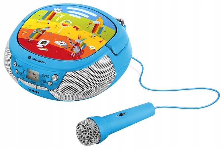Boombox Głośnik Radio Karaoke dla dzieci CD Usb Fm GoGEN
