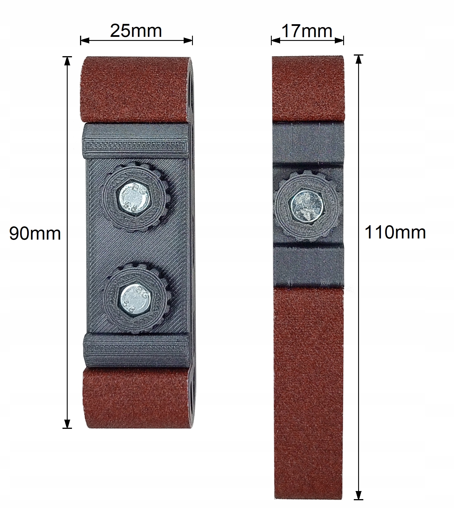 MINI UCHWYTY NA PAPIER ŚCIERNY METALOWY DOCISK Marka Virgo