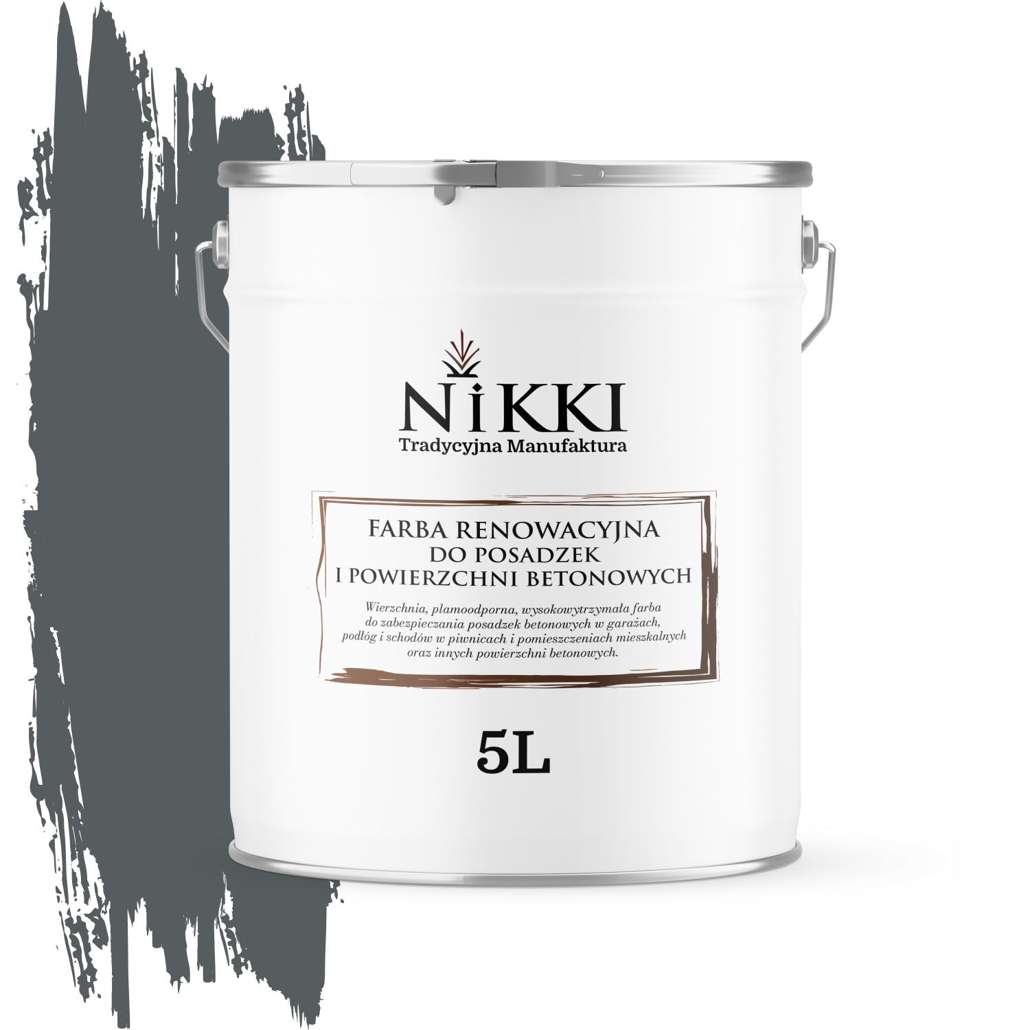 Farba Na Renováciu Betónových Podláh 5 L Šedá Bazaltová RAL7012 Saténová