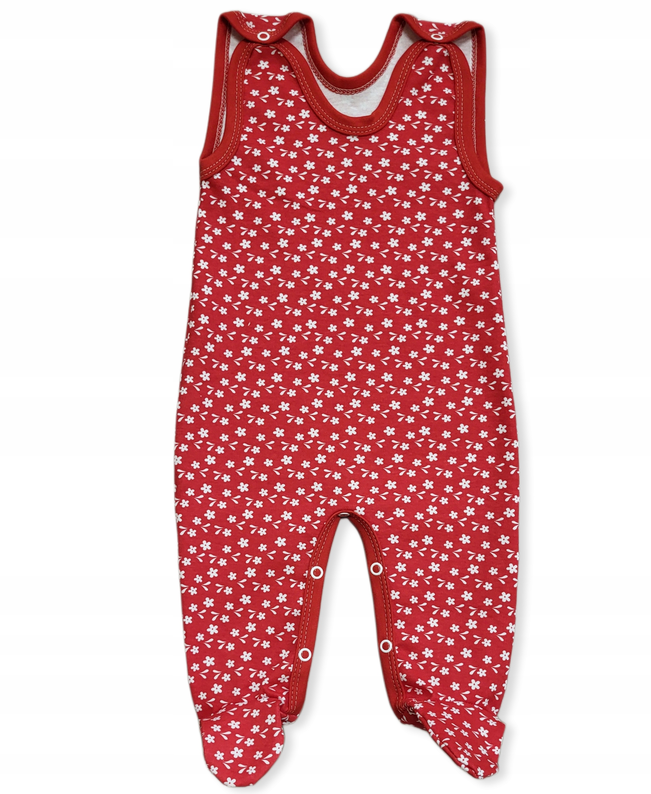 ŚPIOCHY śpioszki ROZPINANE 116 PIŻAMKA dziecięca PAJAC bez rękawa w KWIATKI