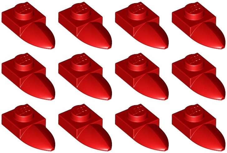 

Lego 49668 Płytka 1x1 Ząb czerwona (3g) 12 szt.