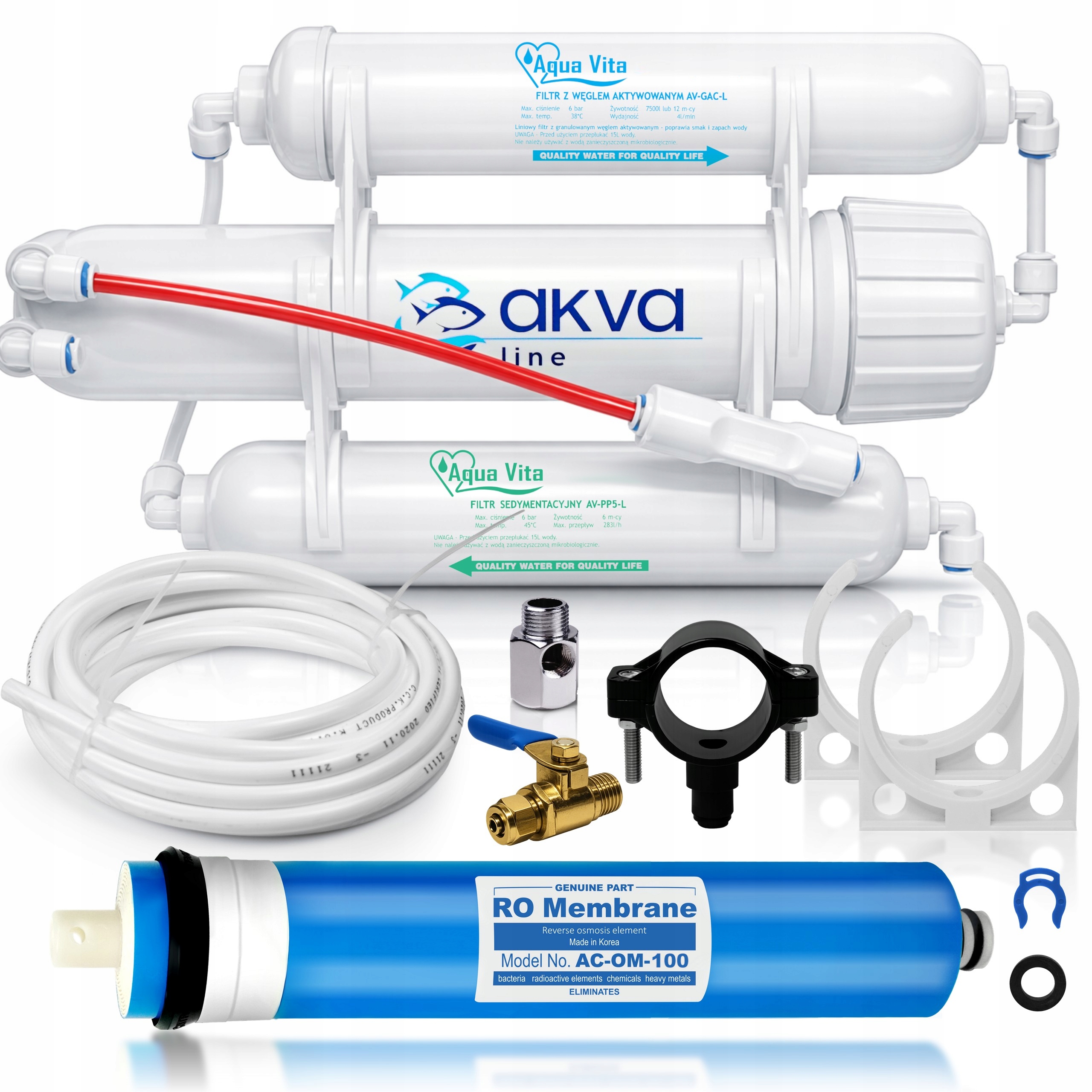 Levně Akvaristický filtr Aquavita RO3 Membrána Ro AC-OM-100 Pro Reverzní osmóza