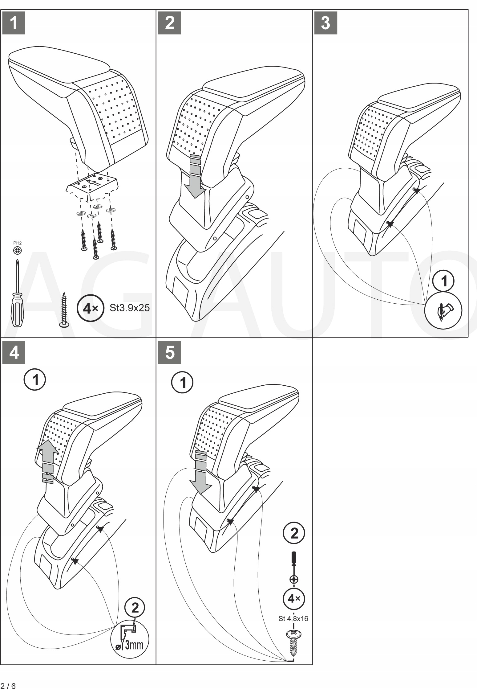 PODLOKIETNIK STANDARD Peugeot 206 1998 2012 Part manufacturer Rati