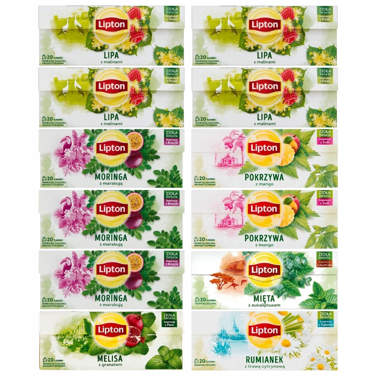 Levně Dárková sada 12 bylinných čajů Bylinky světa 6 příchutí