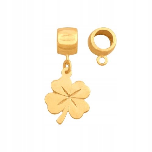 Zlatý Přívěsek 585 ve tvaru jetele je módní a ideální na jaro